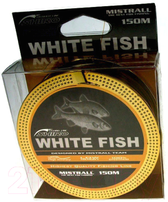 Леска монофильная Mistrall Shiro White Fish 0.18мм 150м / ZM-3476018