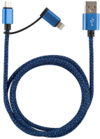 

Кабель Energy, ET-06 2 в 1 USB/MicroUSB+Lightning / 006382