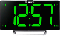 Радиочасы Telefunken TF-1711U (черный/зеленый) - 