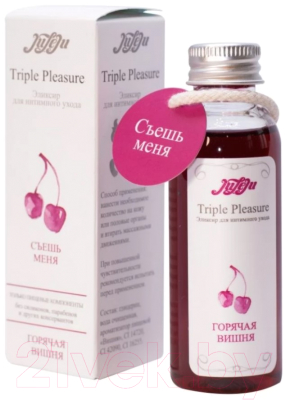 Изображение товара Эротическое массажное масло JuLeJu Эликсир Triple Pleasure Горячая вишня (65г)