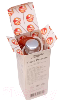 Изображение товара Эротическое массажное масло JuLeJu Эликсир Triple Pleasure Французская карамель (65г)