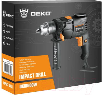Deko DKID600W / 063-4154 Дрель (сетевая) купить в Минске, Гомеле ...