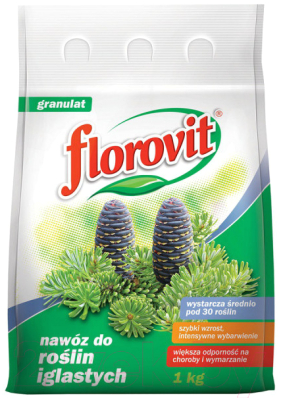 Удобрение Florovit для хвойных против побурения (1кг, мешок)