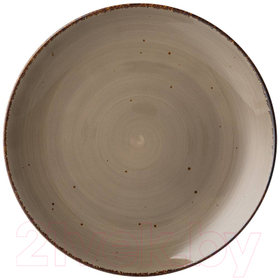 Тарелка столовая обеденная Bronco Nature / 263-1263 (серый)
