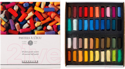 Набор сухой пастели Sennelier A l'ecu Half Pastel / N132230 (40цв)