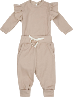 Комплект одежды для малышей Amarobaby Fashion / AB-OD21-FS2/03-80 (бежевый, р. 80) - 