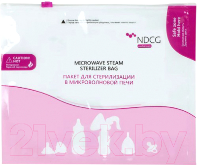 Пакет для стерилизации в СВЧ-печи NDCG Mother Care / 05.4488-3 (3шт)
