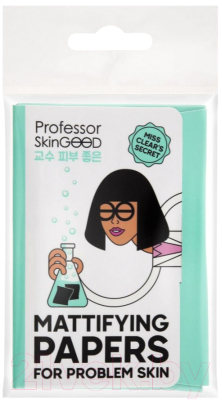 Матирующие салфетки для лица Professor SkinGood Mattifying Papers Для проблемной кожи (50шт)