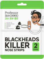 Маска для лица тканевая Professor SkinGood Blackheads Killer Nose Strips Полоски для носа (2шт) - 