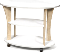 Журнальный столик Мебель-Класс Барселона (белый/дуб сонома 2) - 