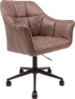 Кресло офисное AksHome Barren (винтажный коричневый/черный) - 
