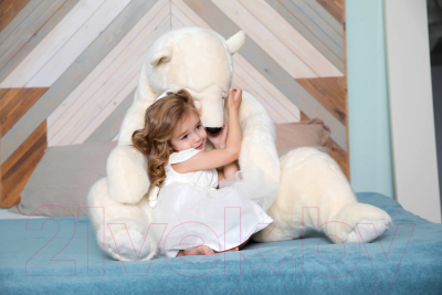 Мягкая игрушка Hansa Сreation Медведь спящий белый / 5013 (100см)