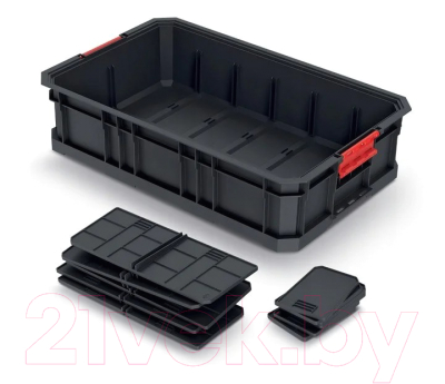 Ящик для инструментов Kistenberg Box 100 Flex Modular Solution / KMS553510S (черный)