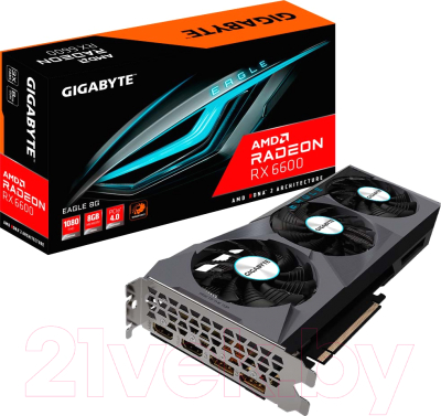 Видеокарта Gigabyte Radeon RX 6600 Eagle 8GB GDDR6 (GV-R66EAGLE-8GD)