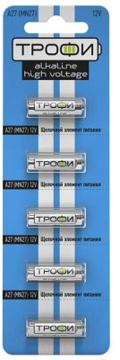 Комплект батареек Трофи A27-5BL / C0034939