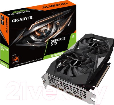 Видеокарта Gigabyte GeForce GTX 1660 Super 6GB (GV-N166SD6-6GD)
