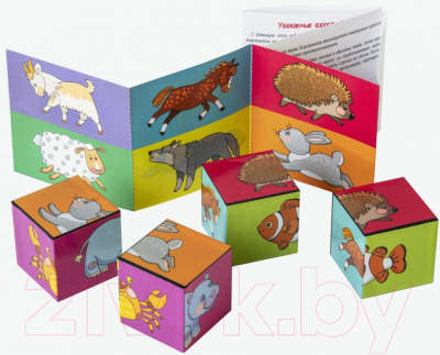 Изображение товара Развивающая игра Айрис-пресс Умные кубики. Шумелки. Лапки-хвостики / 9785811275717