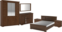

Комплект мебели для спальни SbkHome, Кантри 4-х дверный шкаф