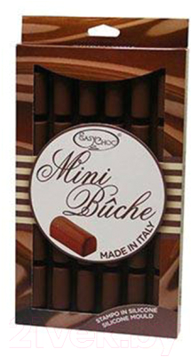 Форма для шоколада Silikomart Mini Buche / 26.129.77.0065