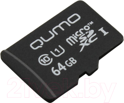 Карта памяти Qumo microSDXC (Class 10) 64GB (QM64GMICSDXC10U1NA)