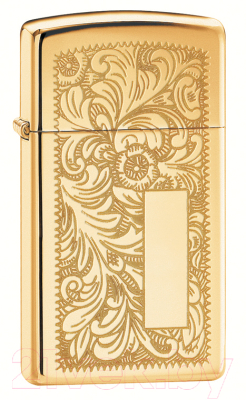 Зажигалка Zippo Slim Venetian / 1652B (золотистый)