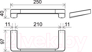 Держатель для полотенца Ravak X07P560