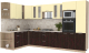 Кухонный гарнитур Интерлиния Мила 1.88x3.4 левая (ваниль/дуб венге/малага) - 