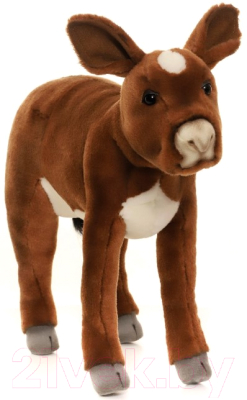 Мягкая игрушка Hansa Сreation Бык теленок коричневый / 3456 (34см)