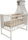 Детская кроватка VDK Magico Mini Loft 3D Star and Bear колесо-качалка (белый) - 