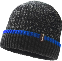 Шапка DexShell Cuffed Beanie / DH353BLUSM  (черный с синей полоской)