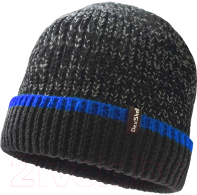 Изображение товара Шапка DexShell Cuffed Beanie / DH353BLUSM  (черный с синей полоской)