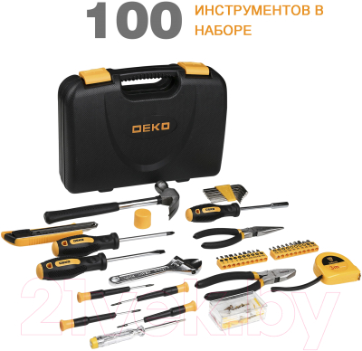 Универсальный набор инструментов Deko TZ100 SET 100 / 065-0221