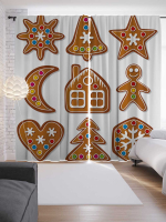 

Шторы JoyArty, Рождественская выпечка / p_38345