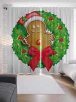 

Шторы JoyArty, Рождественский пряник / p_38347