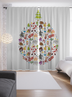 

Шторы JoyArty, Рождественский мир / p_53281