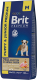 Сухой корм для собак Brit Premium Dog Puppy and Junior Medium с курицей / 5049141 (8кг) - 