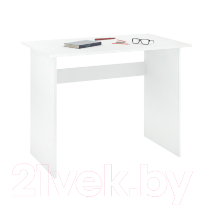 Письменный стол Кортекс-мебель Эльф 100 (белый)