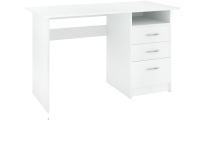 Письменный стол Кортекс-мебель Эльф 120-3ш (белый) - 