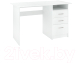 Письменный стол Кортекс-мебель Эльф 120-3ш (белый) - 