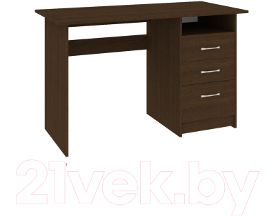 Письменный стол Кортекс-мебель Эльф 120-3ш (венге)