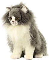 Мягкая игрушка Hansa Сreation Персидский кот Табби серый с белым / 5012 (38см) - 