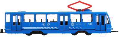 Трамвай игрушечный Технопарк TRAM71403-18SL-BU (синий)