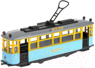 Трамвай игрушечный Технопарк Ретро / TRAMMC1-17SL-BU (синий)