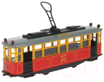Трамвай игрушечный Технопарк Ретро / TRAMMC1-17SL-RD (красный)