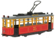 Трамвай игрушечный Технопарк Ретро / TRAMMC1-17SL-RD (красный) - 