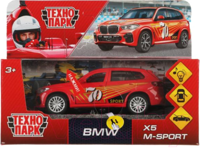 Автомобиль игрушечный Технопарк BMW X5 M-Sport / X5-12SLSRT-RD