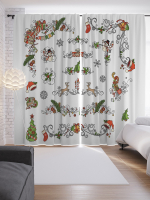 

Шторы JoyArty, Рождественские украшения / p_53274