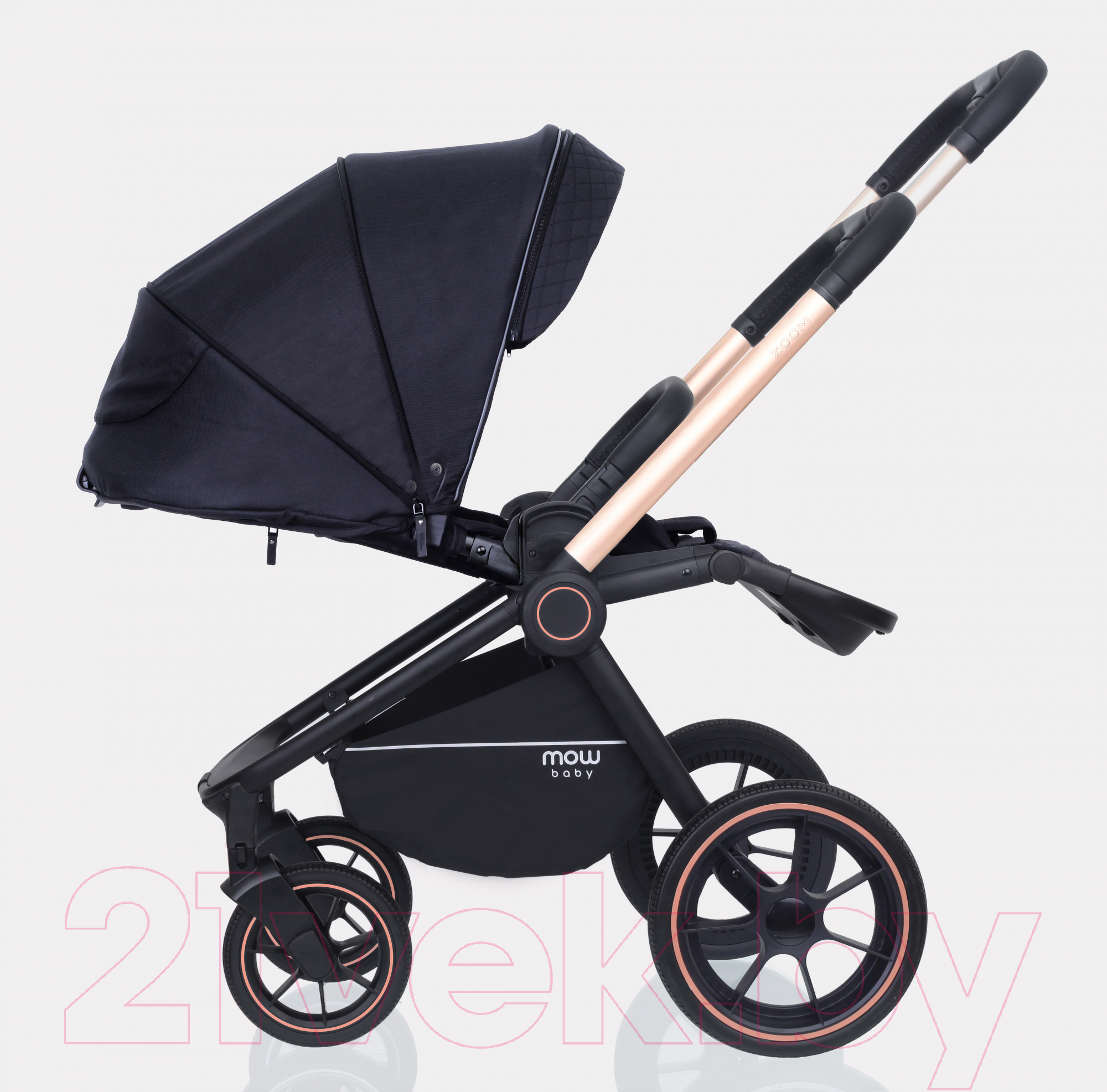 Детская универсальная коляска MOWbaby Zoom PU 3 в 1 / RA087