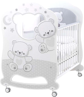 Детская кроватка Italbaby Jolie Oblo / 070.0860-5 (белый/серый) - 