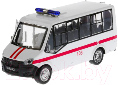 Автобус игрушечный Технопарк Газель Next Citiline Скорая / NEXTCITI-15SL-AMB